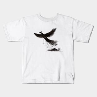 Phoenix raising from the ashes Kids T-Shirt